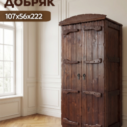 Шкаф Добряк брашированный